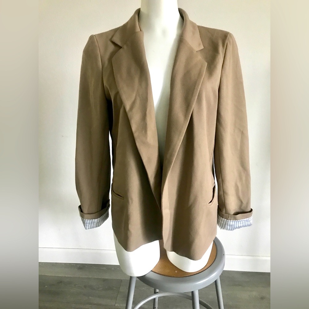 Aqua Classic Blazer Pinstripe Cuffs